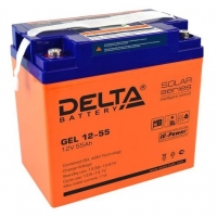 Аккумулятор Delta GEL 12-55 - Солнечные батареи для дома - купить в Екатеринбурге